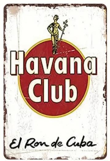Panneau d'affichage vintage en métal Mancave Havana Club 2