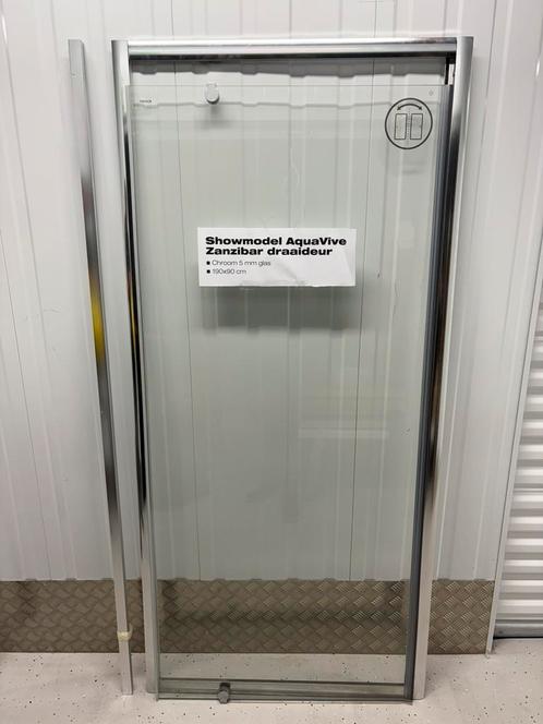 GOEDKOOPSTE Showroom Douchedeur Zanzibar 90x190cm - 5mm glas, Huis en Inrichting, Badkamer | Complete badkamers, Zo goed als nieuw