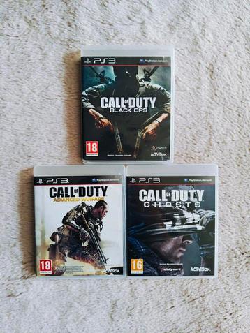 Lot 3 ps3 Call of Duty-spellen beschikbaar voor biedingen