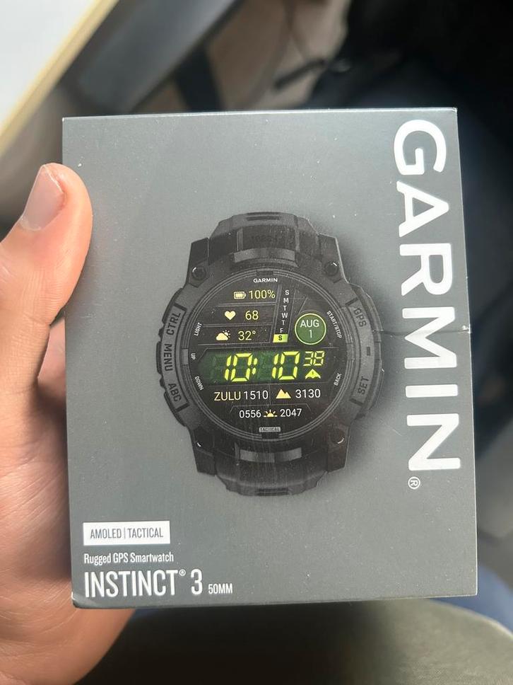 Garmin Instinct 3 Tactical AMOLED – 50 mm, Bijoux, Sacs & Beauté, Montres de sport, Comme neuf, État, Enlèvement ou Envoi