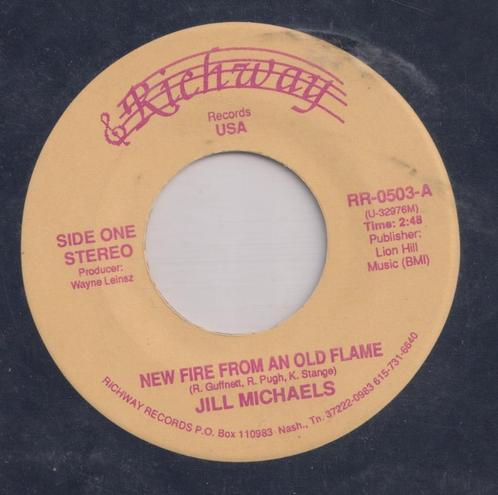 Jill Michaels – New fire from an old flame – Single, Cd's en Dvd's, Vinyl Singles, Gebruikt, Single, Country en Western, 7 inch