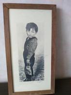 Tekening potlood van straatventje, Antiek en Kunst, Ophalen