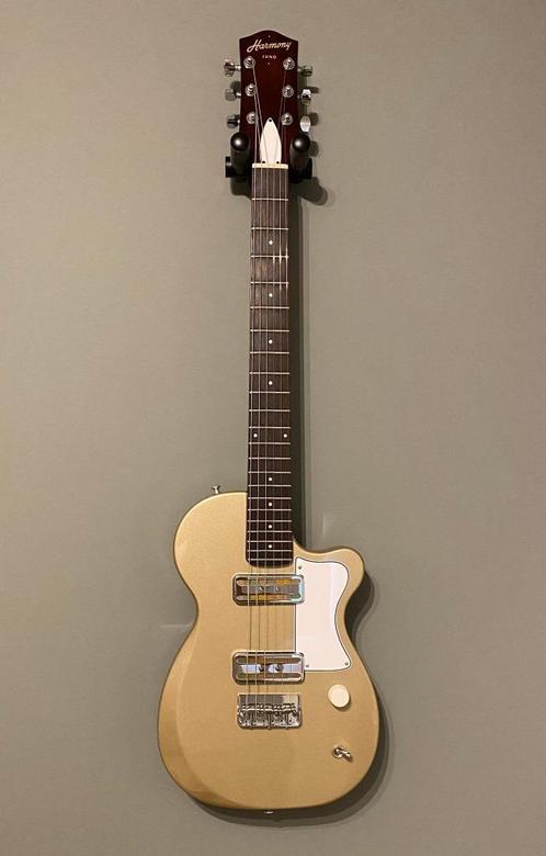 Harmony Juno Champagne, Muziek en Instrumenten, Snaarinstrumenten | Gitaren | Elektrisch, Zo goed als nieuw, Solid body, Overige merken