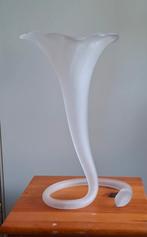 Tulpenvaas, transparant, 40 cm hoog, nieuw., Wit, Nieuw, Ophalen of Verzenden, Glas