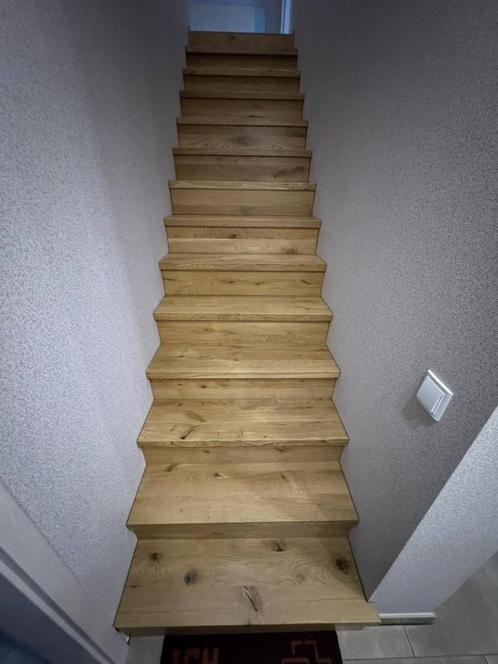 Traptreden eiken massief 800x220x34 mm, Doe-het-zelf en Bouw, Hout en Planken, Nieuw, Plank, Eiken, Ophalen of Verzenden
