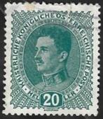 1 Postzegel Oostenrijk 1917 Keizer Karl I, Postzegels en Munten, Ophalen of Verzenden, Gestempeld