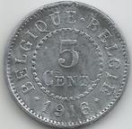 11357 * ALBERT I * 5 cent 1916  ZINK * Z.Fr/Pr, Postzegels en Munten, Munten | België, Verzenden