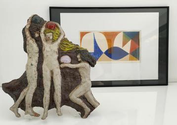 ART / CERAMIQUE (Oeuvre anonyme) + Socle plexiglas., Enlèvement