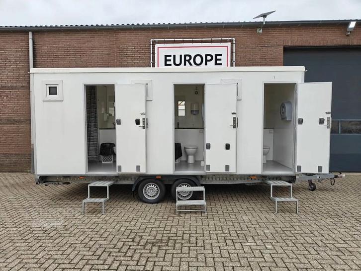 EasyWagon AANBIEDING 3 persoons mobiele badkamer douchewagen, Zakelijke goederen, Machines en Bouw | Keten en Containers