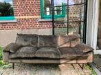 hk living retro sofa - 3-zit - saliegroen, Huis en Inrichting, Zetels | Zetels, Ophalen of Verzenden, Zo goed als nieuw, Stof
