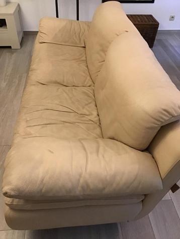 Sofa - 3 zit - Contempo - Italiaans leder disponible aux enchères