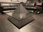 table basse pierre bleue pyramide verre, Maison & Meubles, Comme neuf, 100 à 150 cm, 100 à 150 cm, Enlèvement