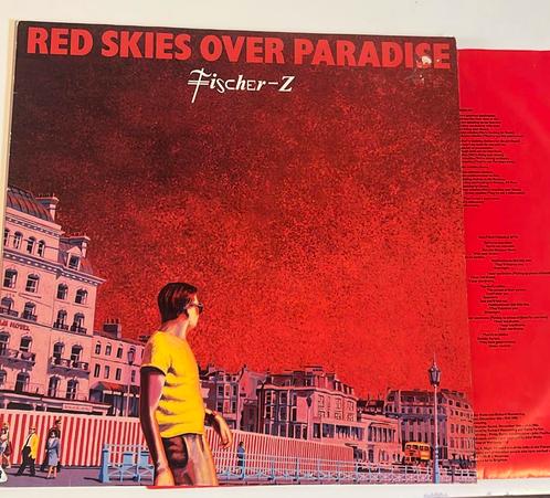 Fischer-Z : Red Skies Over Paradise (Rock, New Wave), Cd's en Dvd's, Vinyl | Rock, Zo goed als nieuw, Ophalen of Verzenden
