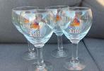 4 Leffe glazen 33cl, Ophalen of Verzenden, Zo goed als nieuw, Leffe