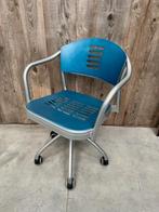 1 (6 beschikb) VICO MAGISTRETTI KARTELL STOEL MADE IN ITALY, Ophalen of Verzenden, Gebruikt, Blauw, Bureaustoel