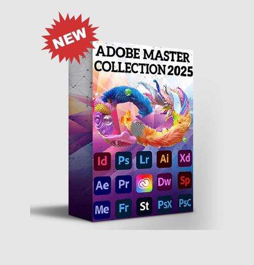 Adobe Master Collection 2025, Computers en Software, Ontwerp- en Bewerkingssoftware, Nieuw, MacOS, Windows, Verzenden