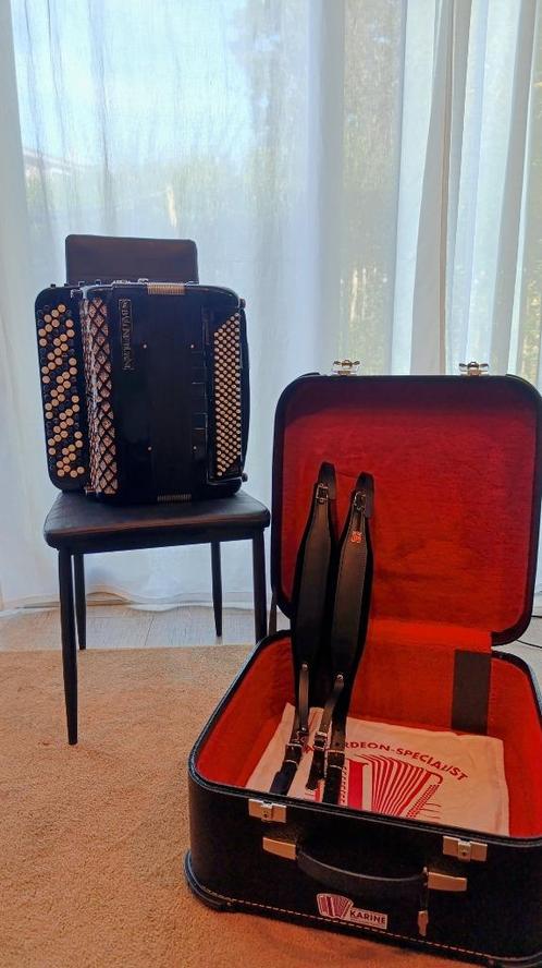 Accordéon de concert Ballone Burini (Basses chrom.) + flight, Muziek en Instrumenten, Accordeons, Gebruikt, Knopaccordeon, 120-bas