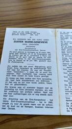 Zuster Anna Vanackere, Verzamelen, Bidprentjes en Rouwkaarten, Verzenden, Bidprentje