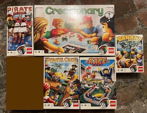5 x LEGO spellen – Creationary, Heroica, Race, Pirate Code.., Kinderen en Baby's, Speelgoed | Duplo en Lego, Zo goed als nieuw