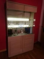 Vitrine kast met verlichting, Huis en Inrichting, Kasten | Vitrinekasten, Ophalen, Gebruikt, 25 tot 50 cm, 200 cm of meer