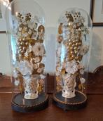 Decoratie onder glazen stolpen 2 stuks (bloemen-druivenrank), Ophalen