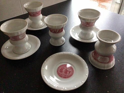 Set de 5 tasses Rudesheim et six sous-tasses, Antiquités & Art, Antiquités | Porcelaine