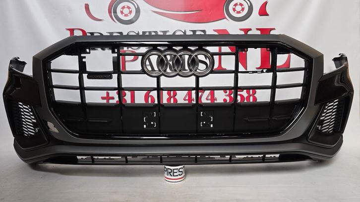 Voorbumper Audi Q8 4M8 S-LINE 4xPDC SLINE BUMPER ORIGINEEL, Auto-onderdelen, Carrosserie, Bumper, Audi, Voor, Gebruikt, Herkomst onderdeel bekend