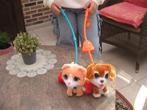 2 interactieve knuffels  hond en poes, Ophalen, Zo goed als nieuw, Hond