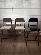 Barkrukken franklin ikea, Huis en Inrichting, Barkrukken, Ophalen, Gebruikt, Met voetsteun, 90 cm of meer