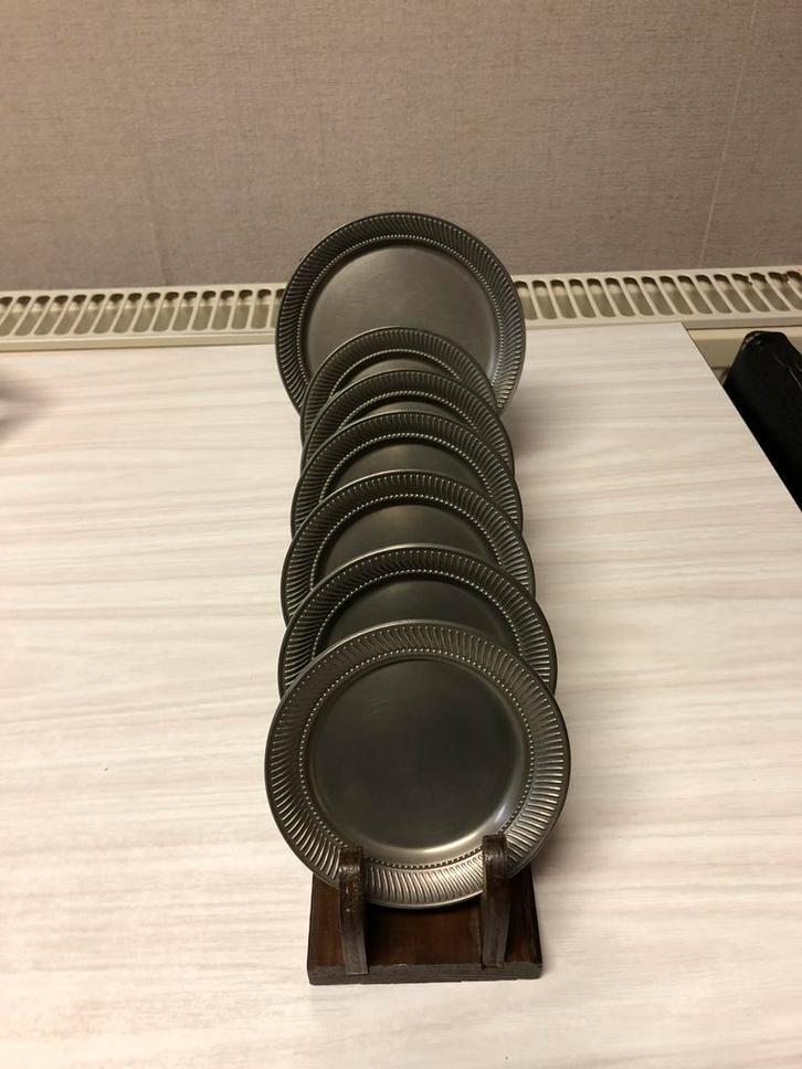 Tinnen set onderzetters, Antiek en Kunst, Antiek | Tin, Ophalen