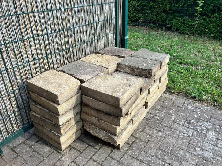 10 cm dikke grindtegels 40x40 (6,5 m2), Tuin en Terras, Tegels en Klinkers, Gebruikt, Overige typen, Beton, 5 tot 10 m², Ophalen