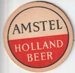 BIERKAART   AMSTEL  HOLLAND BEER   10.5 cm, Verzamelen, Biermerken, Nieuw, Viltje(s), Amstel, Verzenden