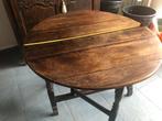 Antieke eiken ronde inklapbare tafel, Antiek en Kunst, Ophalen