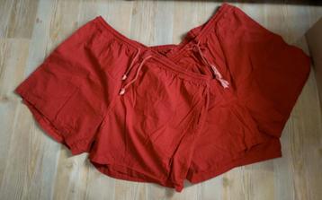 Lot 3 shorts orange coton, grande taille 72/74 beschikbaar voor biedingen