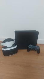 Playstation 4 met vr headset en 3 spelletjes, Games en Spelcomputers, Spelcomputers | Sony PlayStation 4, Ophalen, Gebruikt, Met 1 controller