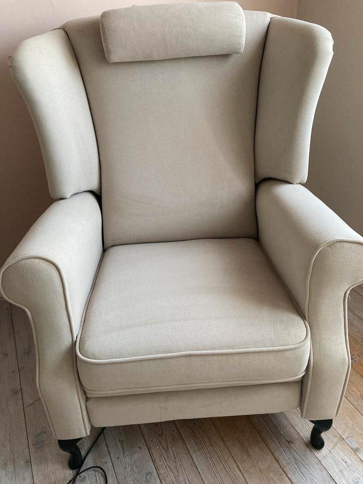 Electrische relaxzetel in stof, Huis en Inrichting, Zetels | Zetels, Zo goed als nieuw, Stof, Ophalen