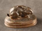 Weens bronzen beeldje van een haas, Antiek en Kunst, Kunst | Beelden en Houtsnijwerken, Verzenden