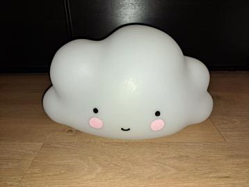 nachtlampje lichtgevende wolk wit (groot!), Enlèvement, Utilisé, Lampe
