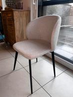 6 stoffe eetkamer stoelen, Huis en Inrichting, Stoelen, Ophalen, Wit, Nieuw, Metaal