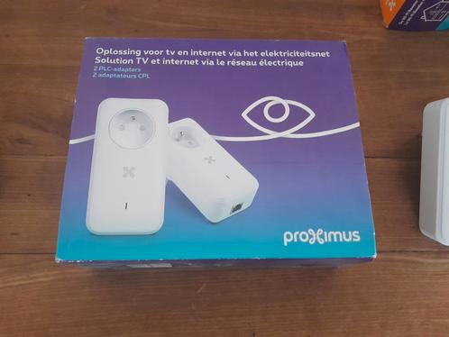 Proximus Plc adapter v2 + één extender, Computers en Software, Powerlines, Zo goed als nieuw, Ophalen of Verzenden