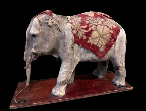 Roulett & Decamps automaton olifant papier mache automaat, Antiek en Kunst, Curiosa en Brocante, Ophalen of Verzenden