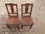 2 vintagestoelen, Ophalen, Gebruikt, Hout