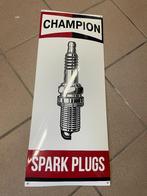 emaille reclame bord champion spark plugs, Nieuw, Reclamebord, Ophalen