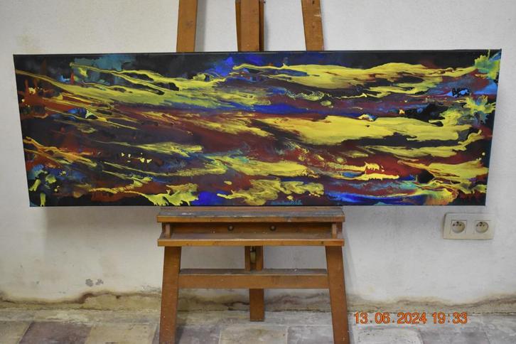 Abstract schilderij, serie nr. (43) van joky kamo, Antiek en Kunst, Kunst | Schilderijen | Modern, Ophalen