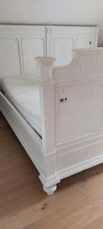 2 lits en chêne 2X 1M peint en blanc, 100 cm, Bois, Enlèvement, Utilisé