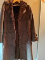 Donkerbruine warme damesjas, Ophalen of Verzenden, Zo goed als nieuw, Maat 42/44 (L)