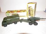 Dinky Toys - 1:43 - Mercedes T. Terrains- Canon 155. - Orig., Ophalen of Verzenden, Gebruikt, Overige typen, Dinky Toys