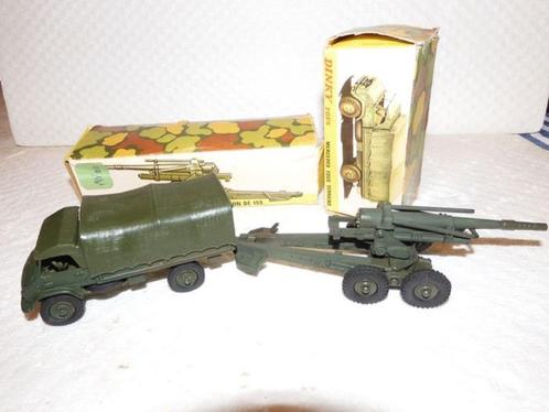 Dinky Toys - 1:43 - Mercedes T. Terrains- Canon 155. - Orig., Hobby en Vrije tijd, Modelauto's | 1:43, Gebruikt, Overige typen