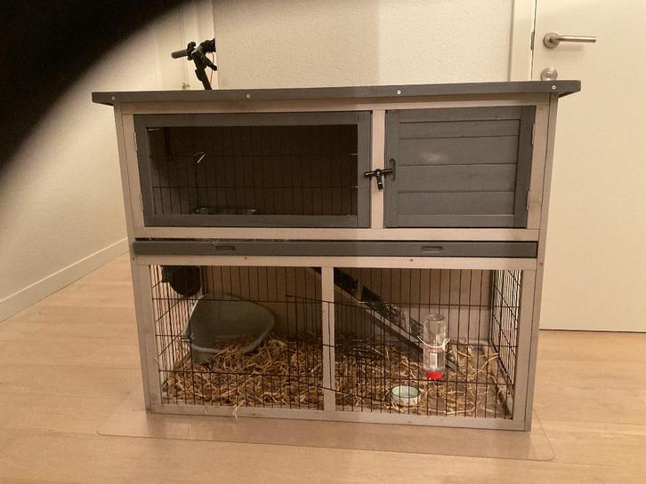 Hok huisdier, Dieren en Toebehoren, Knaagdieren en Konijnen | Hokken en Kooien, Zo goed als nieuw, Hok, 60 tot 90 cm, 110 cm of meer