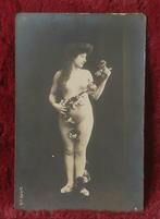 Origineel jaren 1900s naaktfoto Bloemendans Lucienne d'Armoy, Ophalen of Verzenden